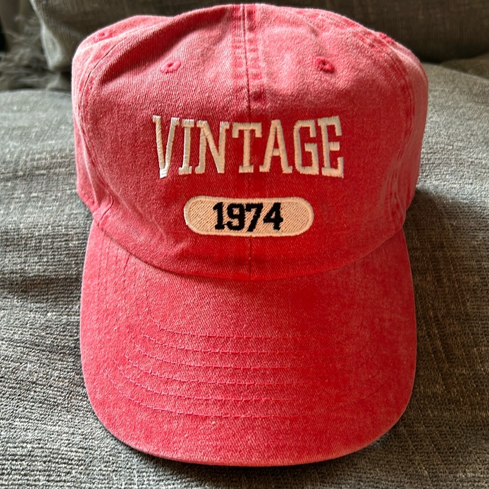 NWT Newhattan Red Vintage 1974 Baseball Hat